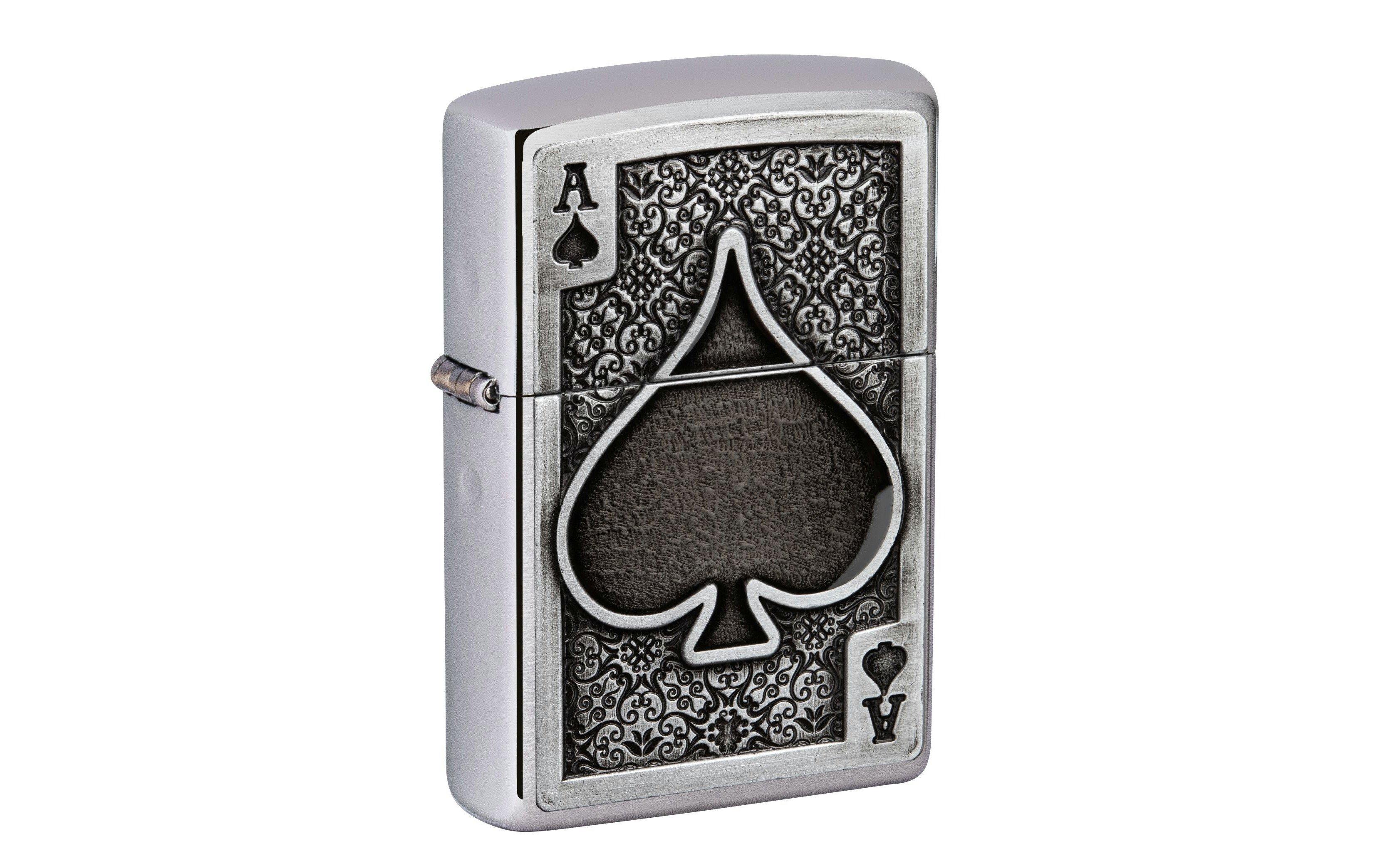 北 欧　商品ID重要 記載希望さまレア　ZIPPO MADE IN USA Amazon.com: Zippo Ace of Spades Emblem Brushed Chrome Pocket