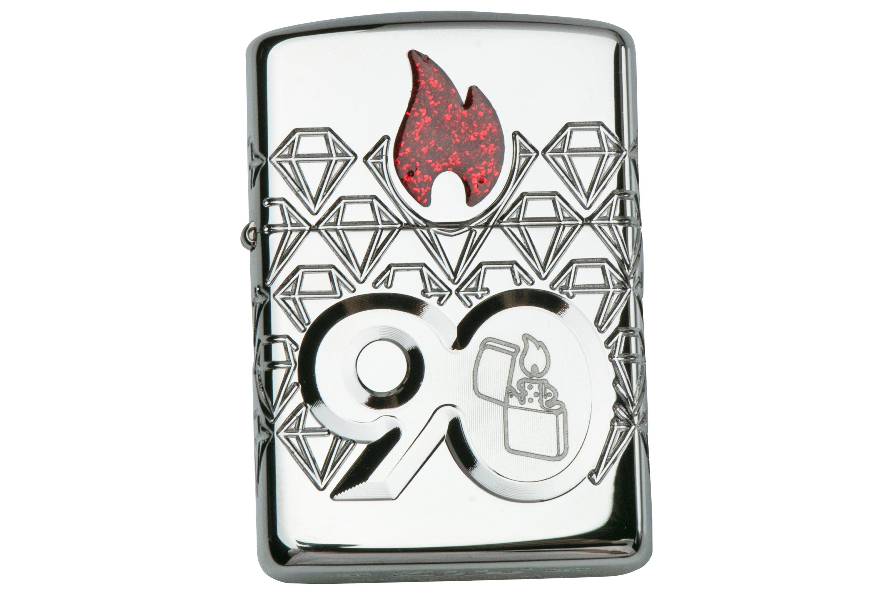 Zippo Collectible of the Year 90th Anniversary 60006190 argentato, accendino