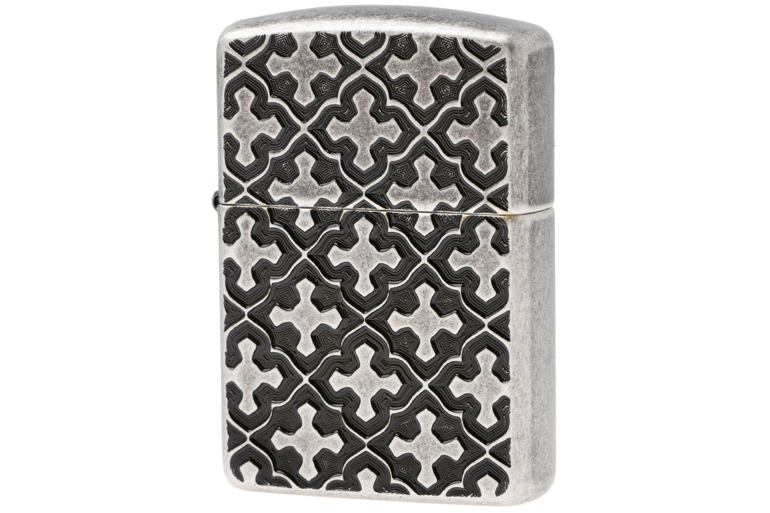 Zippo Armor Cross Pattern Design 60007689, lighter | Advantageously ...