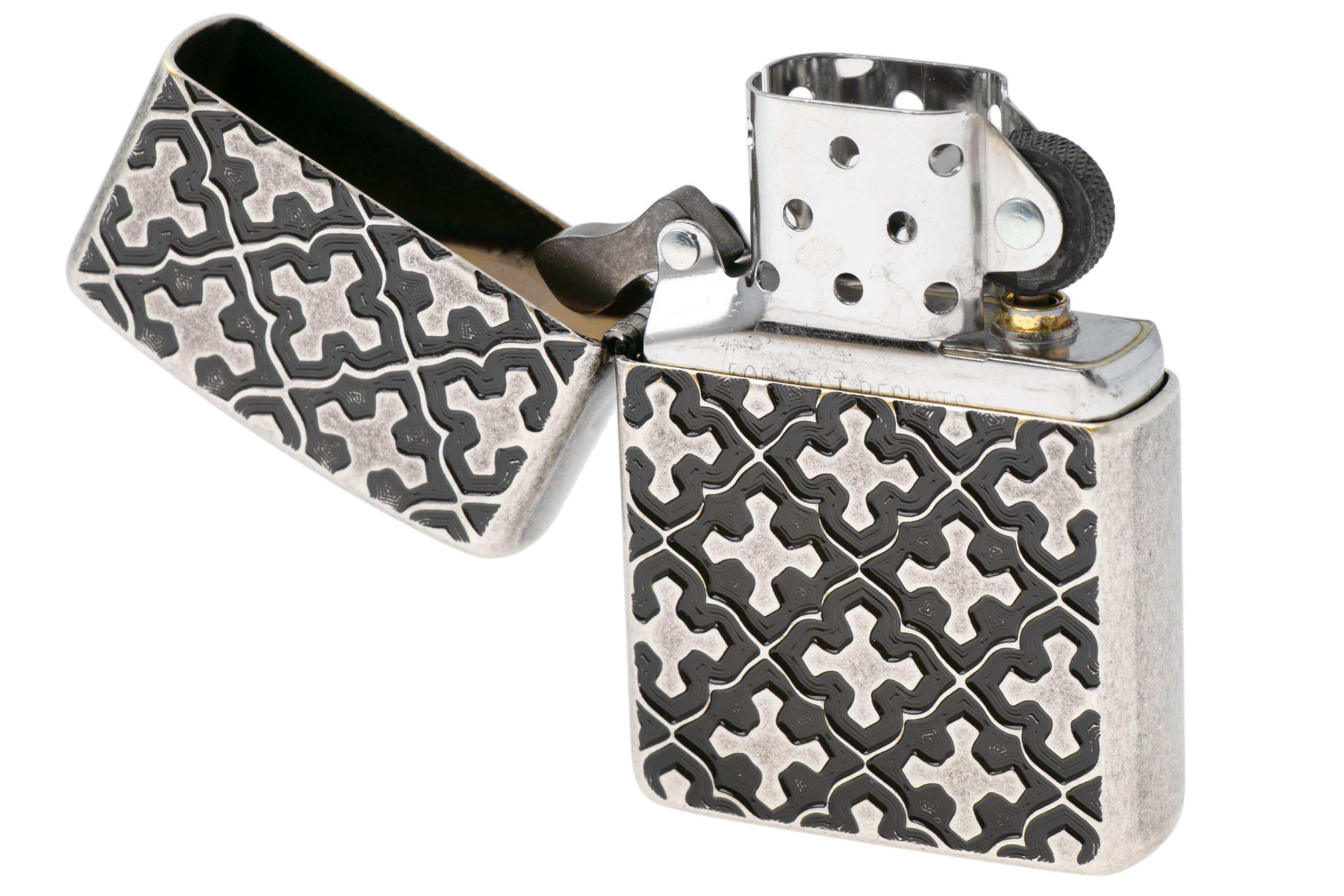 Zippo Armor Cross Pattern Design 60007689, lighter | Advantageously ...