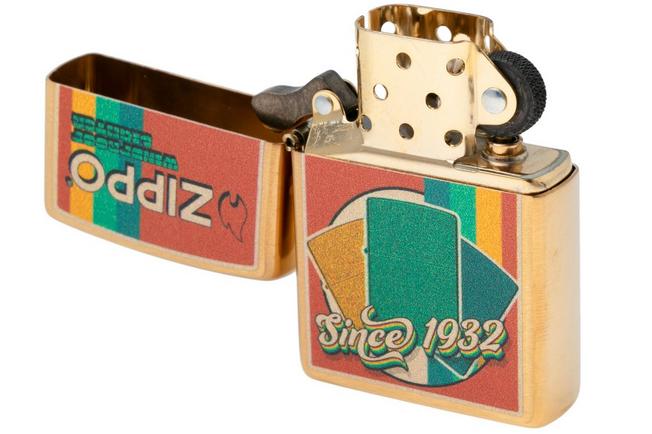 Afbeelding voor Zippo Vintage Zippo Design Brushed Brass 60007703, aansteker