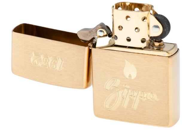Afbeelding voor Zippo Vintage Zippo Design Brushed Brass 60007704, aansteker