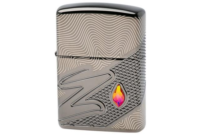 Afbeelding voor Zippo Armor Z Pattern Design High Polish Black 60007720, aansteker