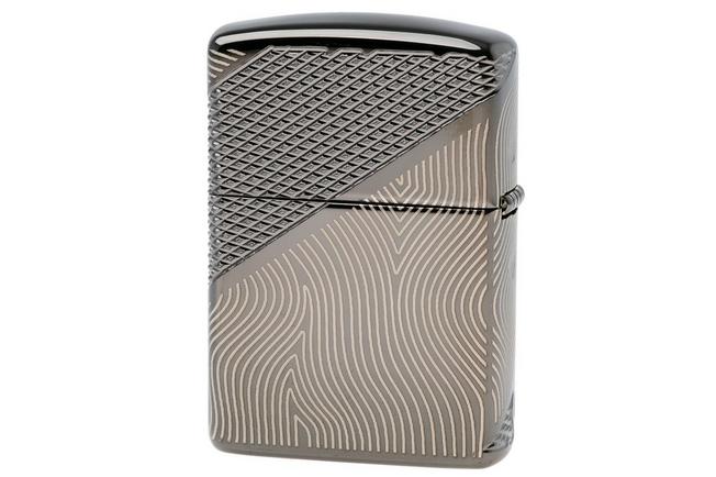 Afbeelding voor Zippo Armor Z Pattern Design High Polish Black 60007720, aansteker