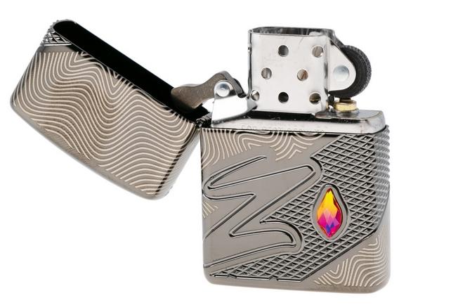 Afbeelding voor Zippo Armor Z Pattern Design High Polish Black 60007720, aansteker