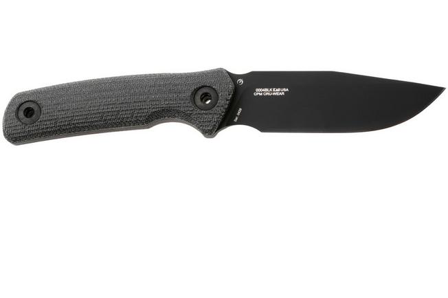 Afbeelding voor Zero Tolerance 0004BLK, Black CPM Cru-Wear, Black Micarta vaststaand mes