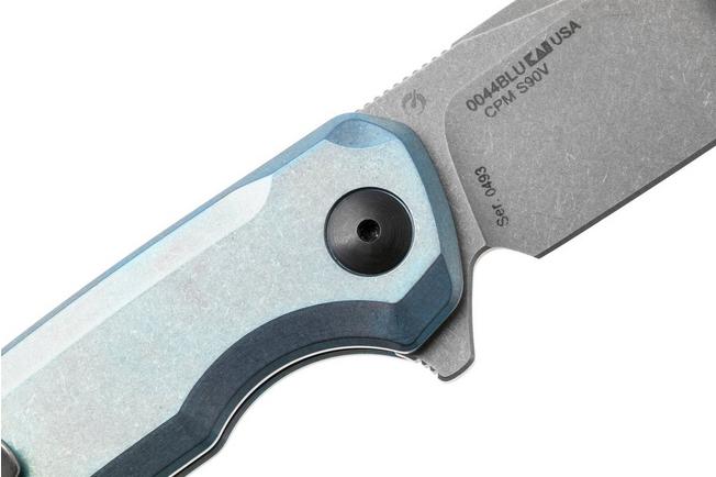 Bild für Zero Tolerance 0044BLU Blasted S90VN, Blue Titanium, Factory Special Series, Taschenmesser