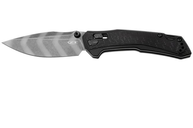 Afbeelding voor Zero Tolerance 0203BLKTS, Cerakote Tiger Stipe CPM M4, Black G10, zakmes, ZT Originals design