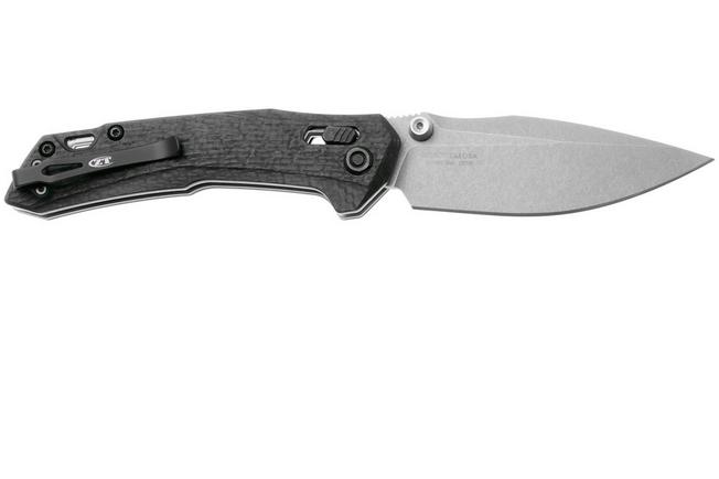 Afbeelding voor Zero Tolerance 0203CF, Stonewashed Böhler M390, Carbonfiber, zakmes, ZT Originals design