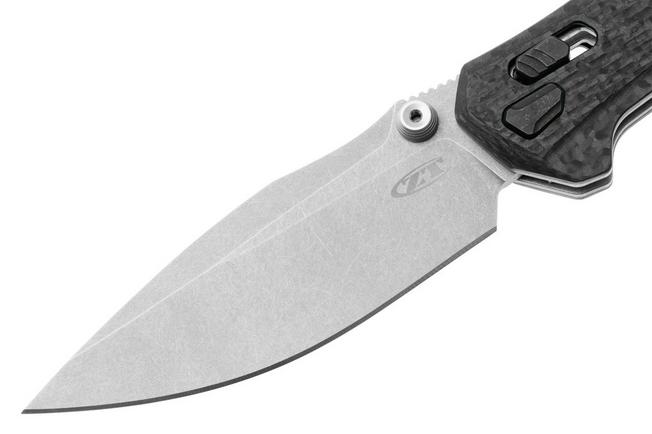 Afbeelding voor Zero Tolerance 0203CF, Stonewashed Böhler M390, Carbonfiber, zakmes, ZT Originals design