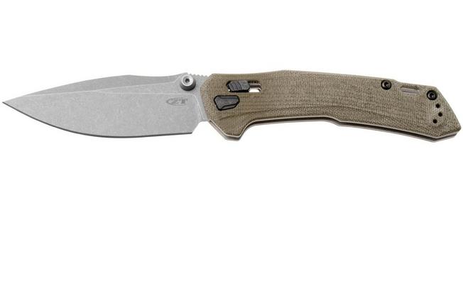 Afbeelding voor Zero Tolerance 0203 0203GRM390 Working Finish Böhler M390, Green Micarta, Factory Special Series zakmes