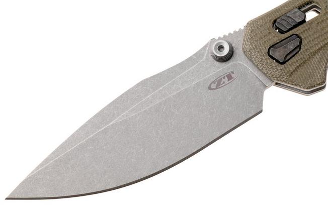 Afbeelding voor Zero Tolerance 0203 0203GRM390 Working Finish Böhler M390, Green Micarta, Factory Special Series zakmes