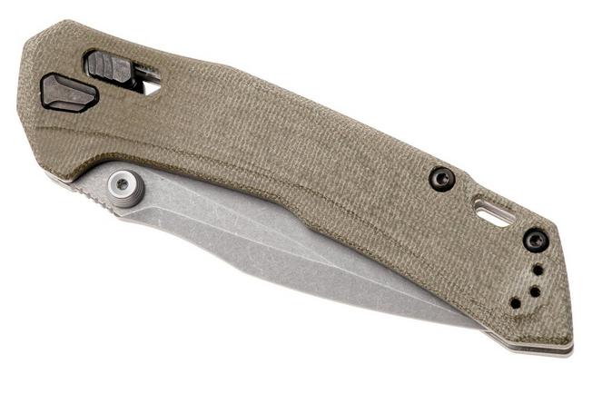 Afbeelding voor Zero Tolerance 0203 0203GRM390 Working Finish Böhler M390, Green Micarta, Factory Special Series zakmes