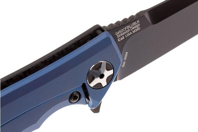 Image for Zero Tolerance 0452CFBLUBLK M390 Sprint Run pocket knife, Sinkevich design
