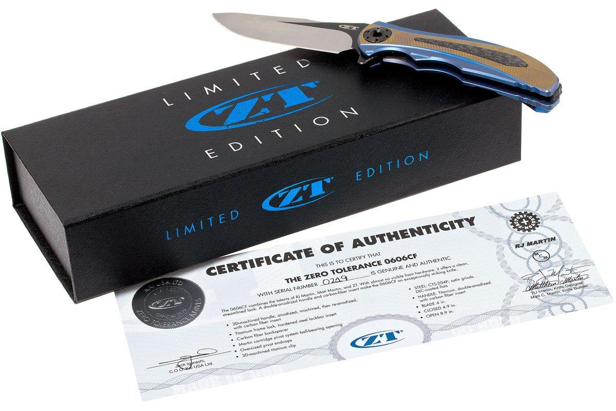 Zero Tolerance 0606CF Limited Edition | Advantageously shopping at ...