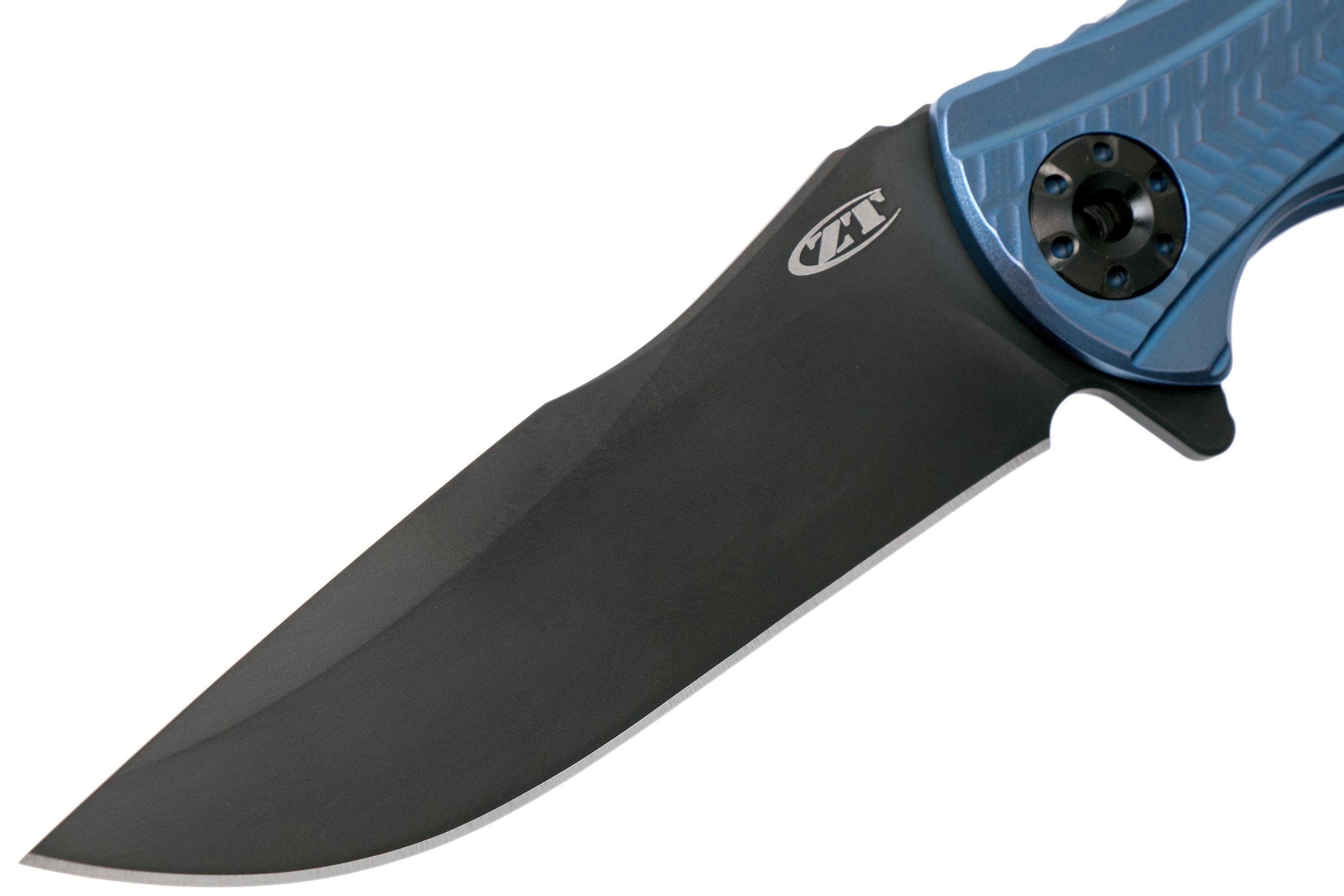 Zero Tolerance 0609BLUBLK Sprint Run pocket knife, RJ Martin design