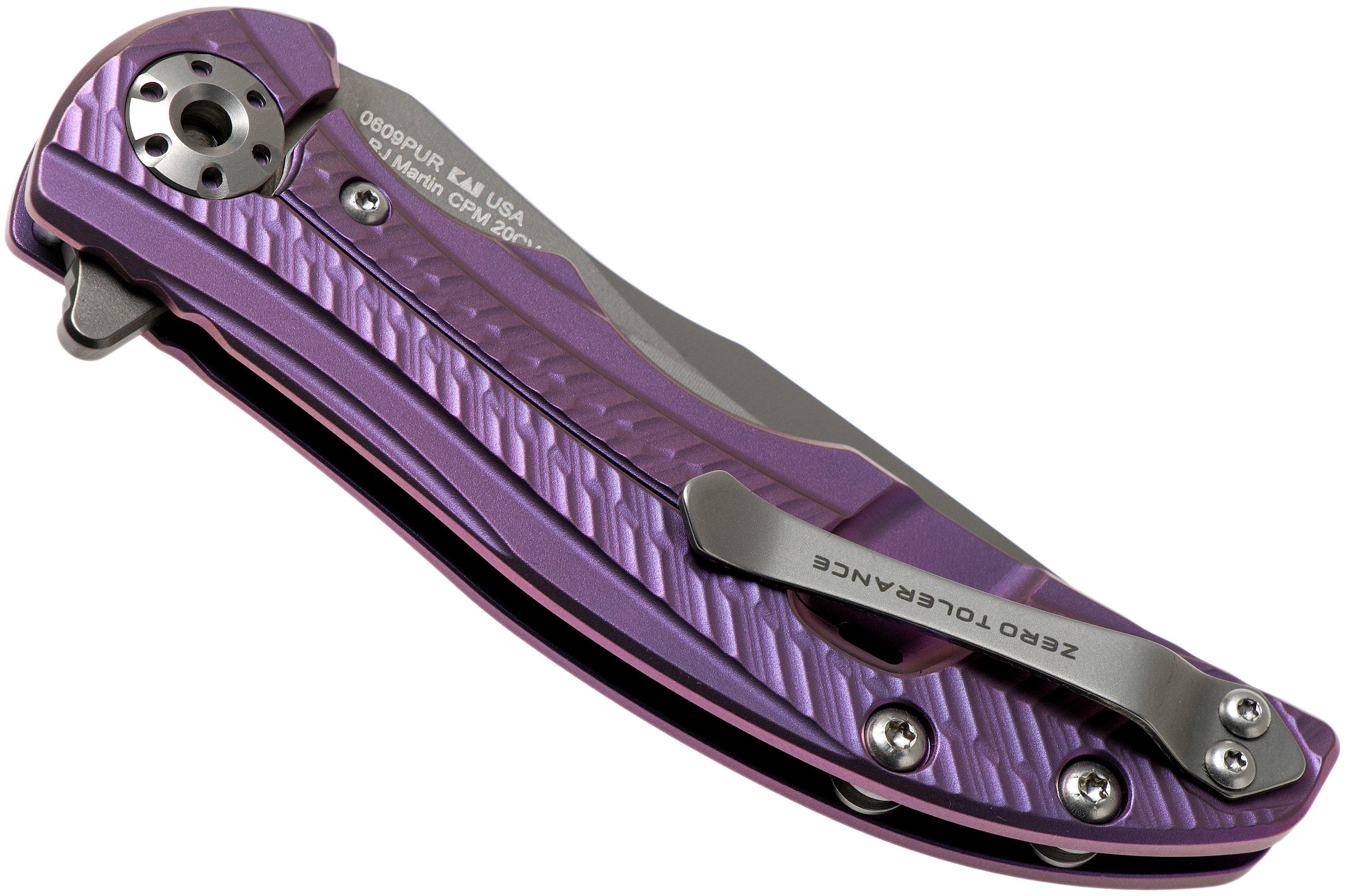 Zero Tolerance 0609PUR Sprint Run pocket knife, RJ Martin design