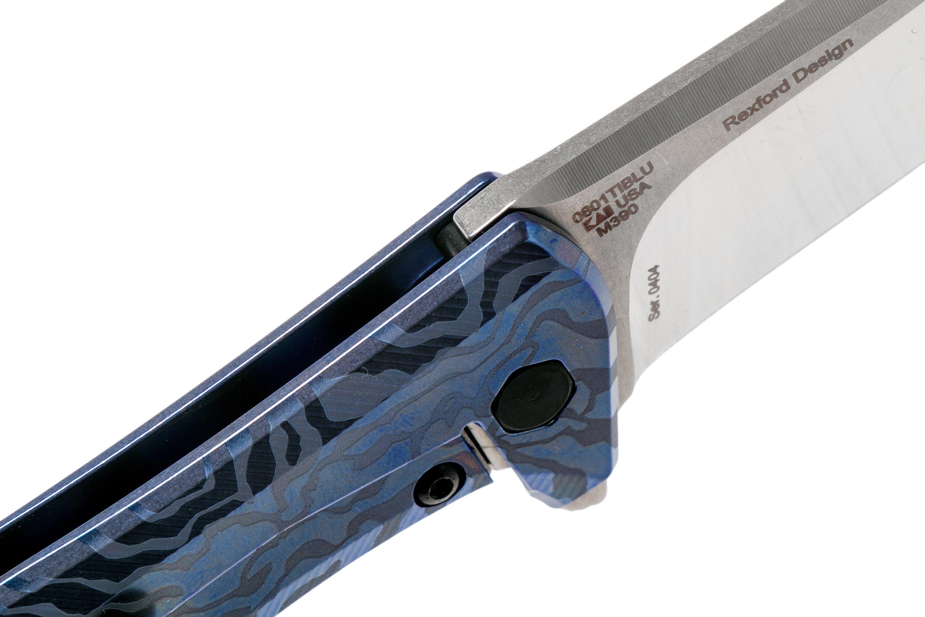 Zero Tolerance ZT0801TIBLU M390 Sprint Run pocket knife, Todd