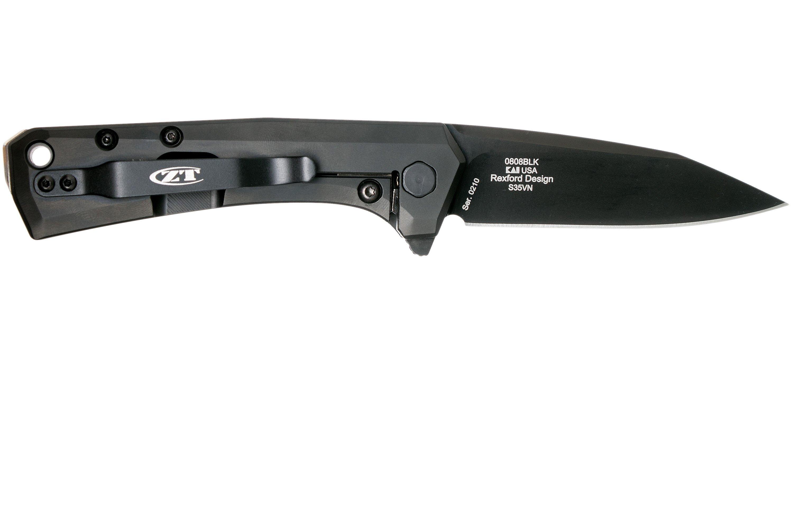 Zero Tolerance 808BLK Sprint Run pocket knife, Todd Rexford design