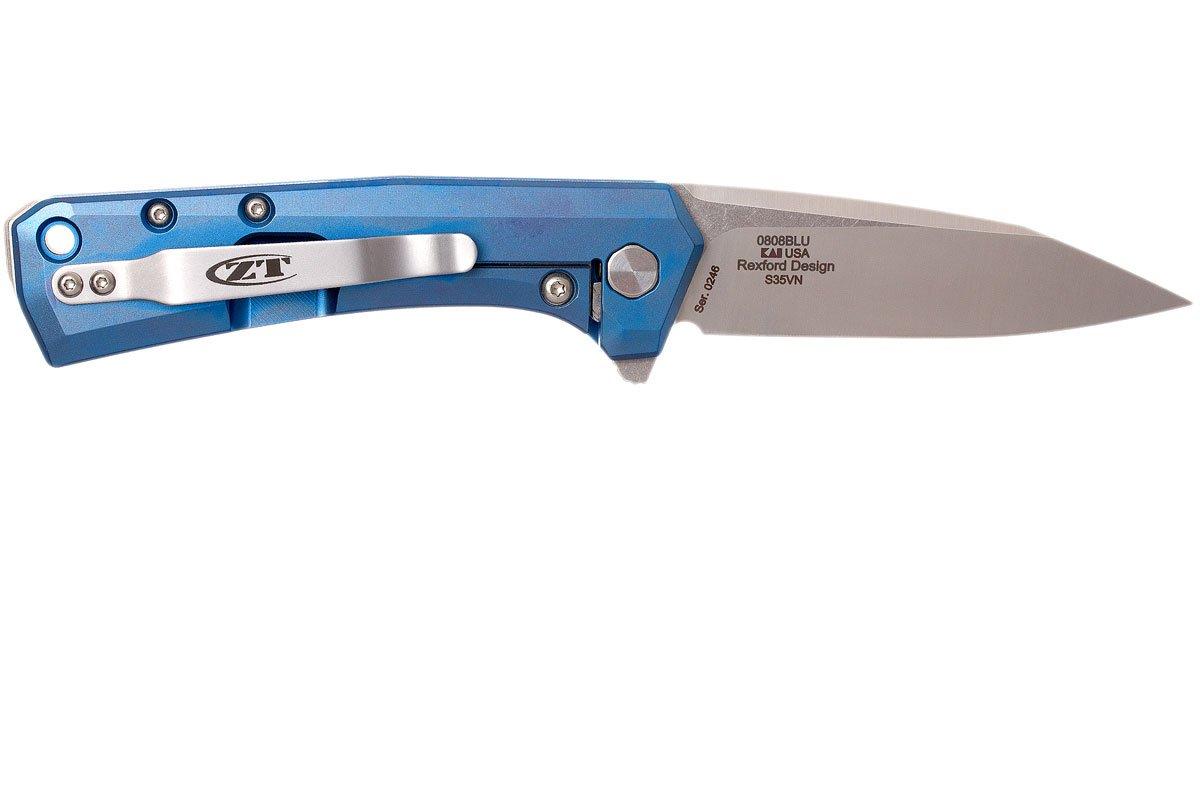 Zero Tolerance 0808BLU pocket knife, Todd Rexford design