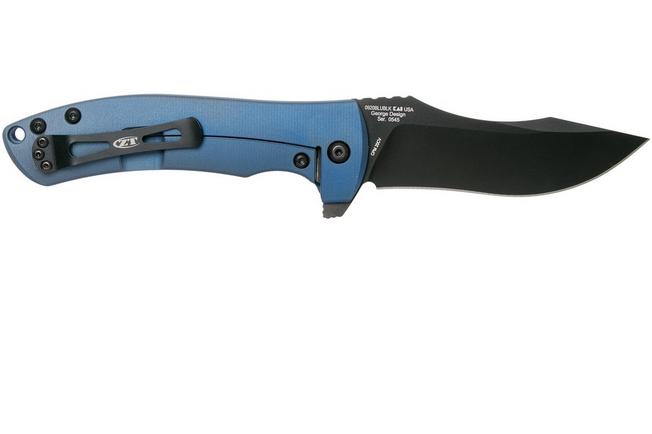 Image for Zero Tolerance 0920BLUBLK Blue Black Sprint Run pocket knife, Les George design