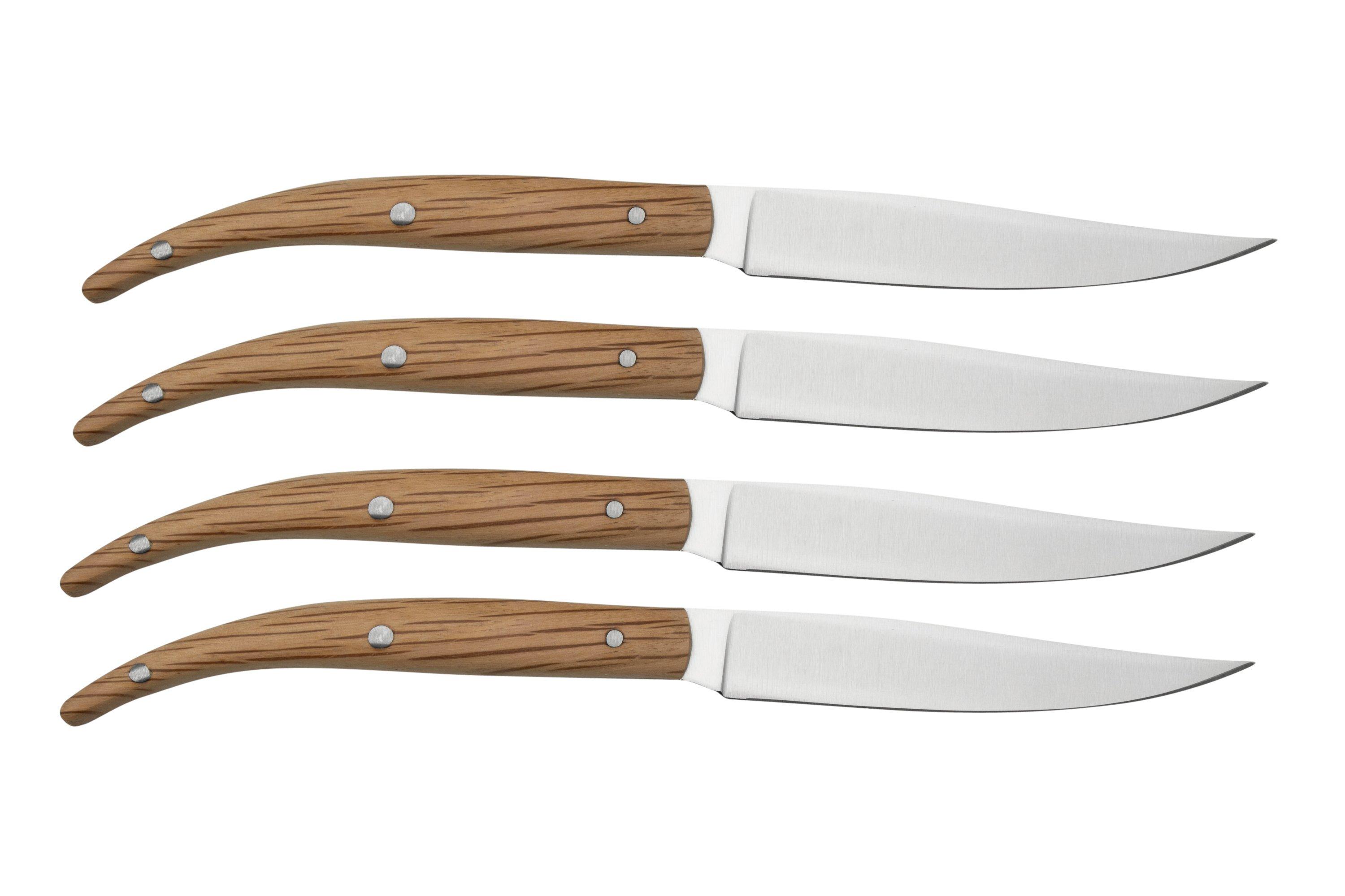 Zwilling Steak 39160, 4delige steakmessenset, steeneik Voordelig