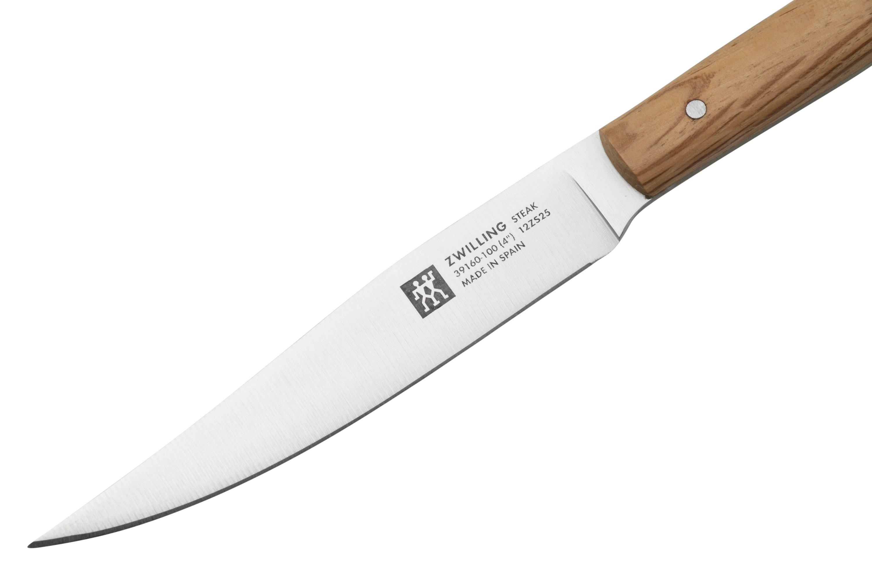 Zwilling Steak 39160, 4-piece steak knife set, holm oak ...