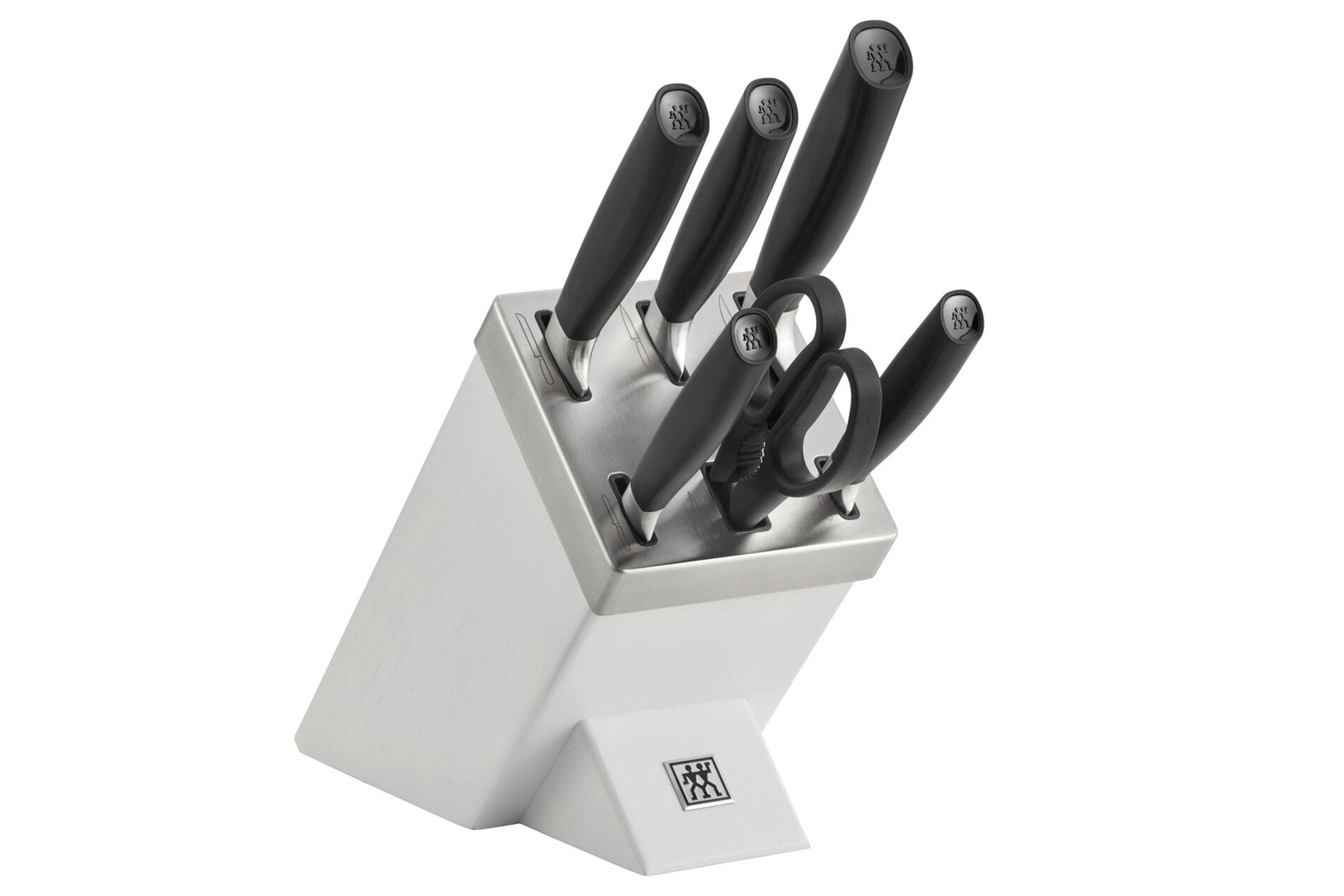 Zwilling All Star 1022569, 7piece knife set with knife block, white