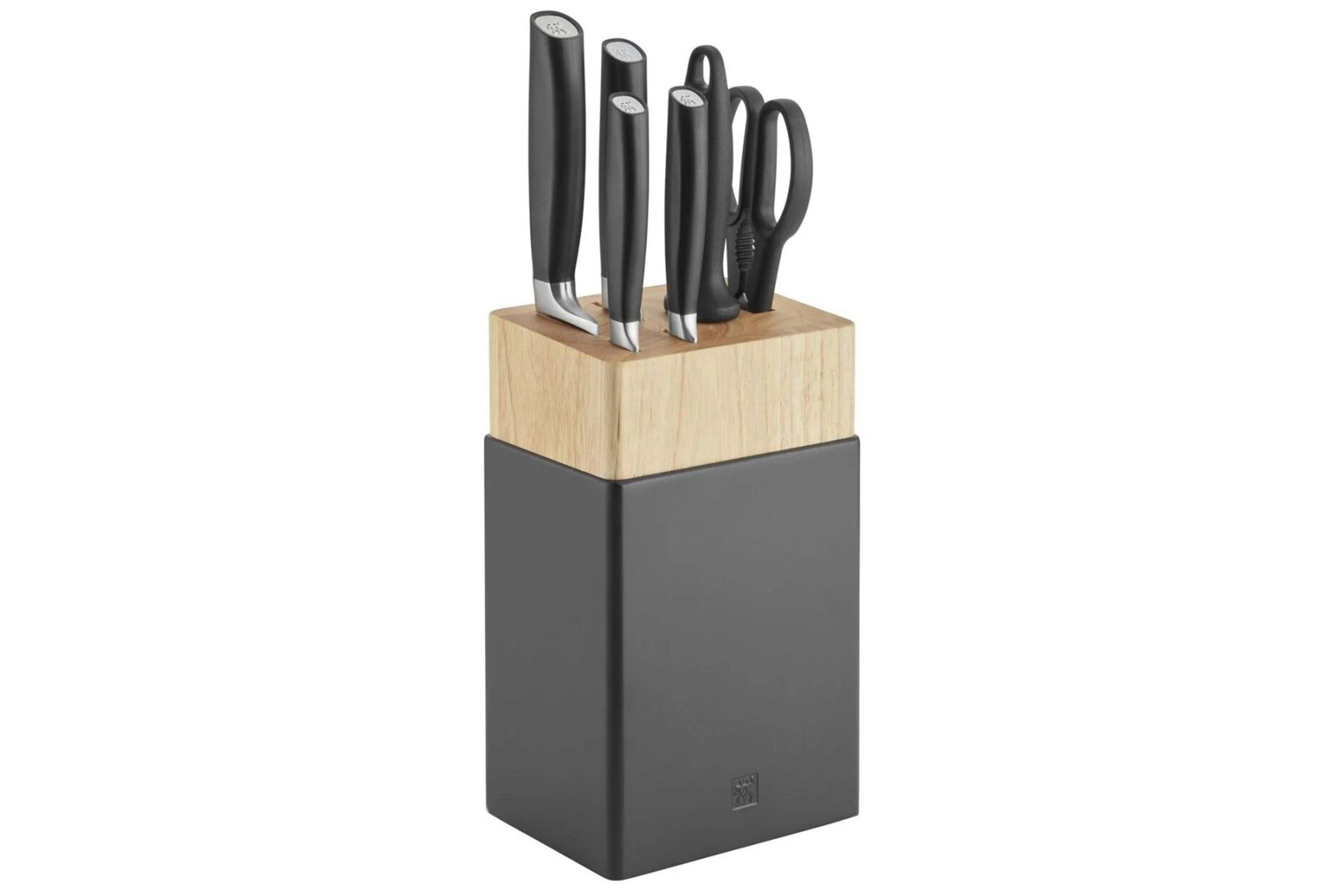 Zwilling Twin Grip 38725-900-0 Set Coltelli Tavola 6 Pezzi Nero, 245 x 60 x 28 mm