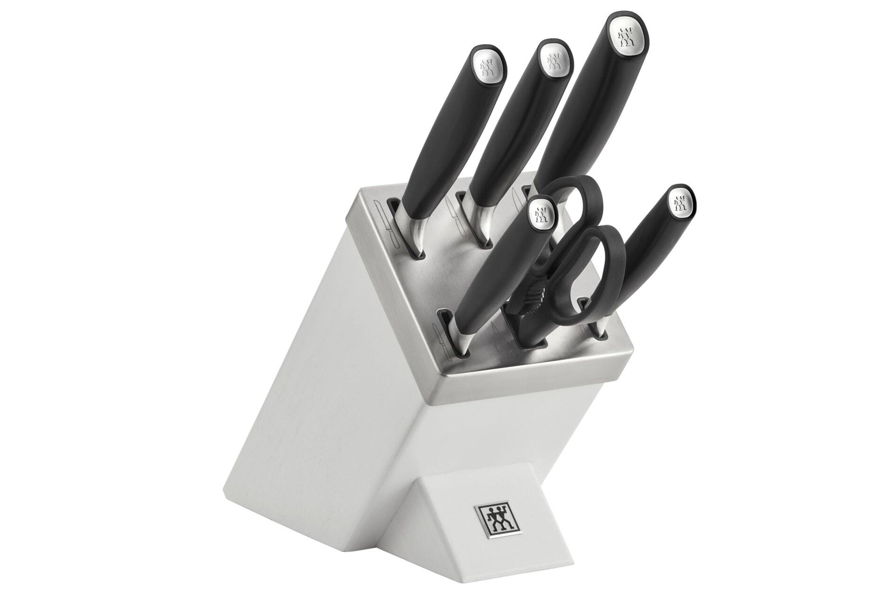 Zwilling All Star 1022776, 7-piece knife set with knife block, white/silver  | Advantageously shopping at