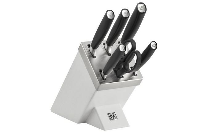 Kitchen Knife Block Set - White 7 White Set