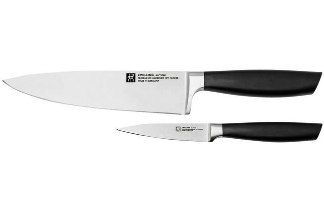 Zwilling All Star 1022778, Juego de 2 cuchillos, cuchillo de chef y cuchillo  puntilla, plata