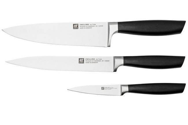 Comprar Juego de 3 cuchillos de cocina Zwilling All Star línea plata