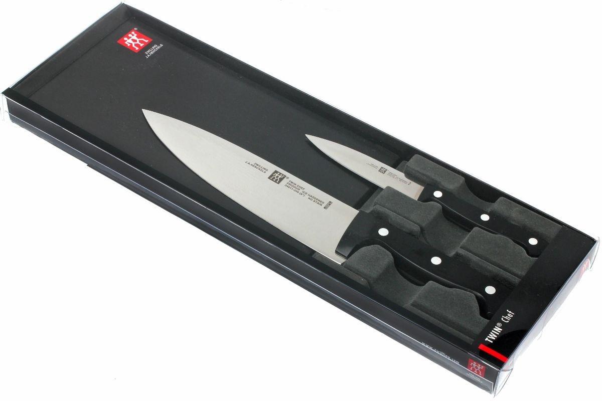 Set ZWILLING TWIN Grip 3 Pezzi: Coltello Spelucchino 6 Cm, Coltello Da Lardellare 9 Cm E Forbice Multiuso, Rosso