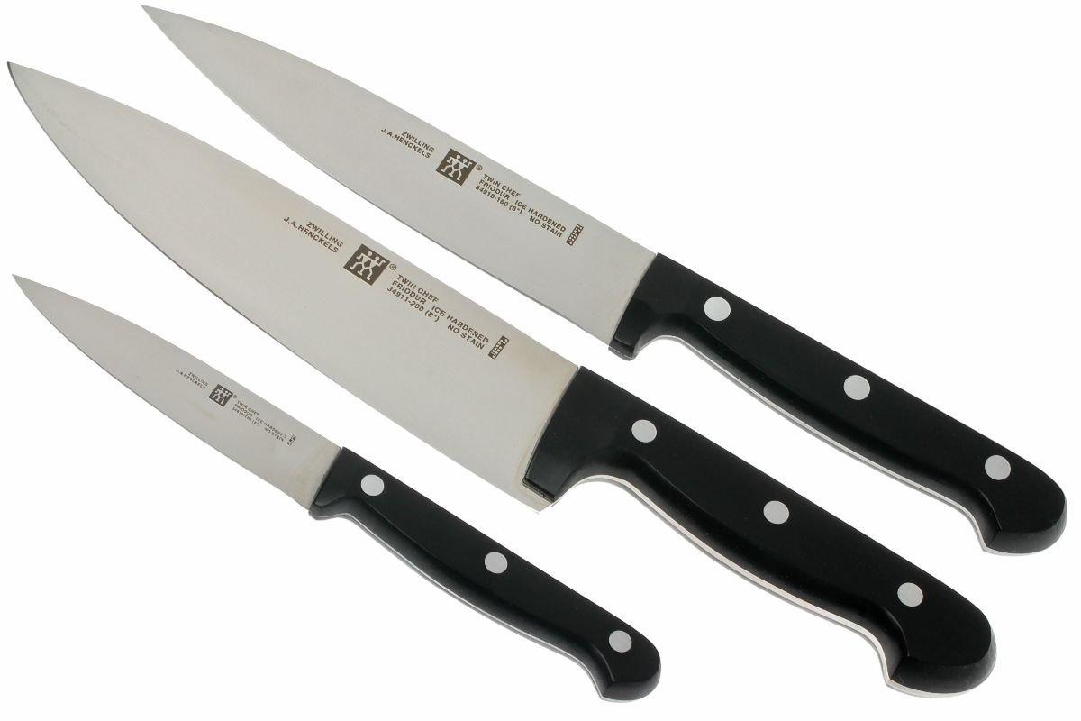 Pompeii Compliment Boos worden Zwilling 34930-006 Twin Chef 3-delige messenset | Voordelig kopen bij  knivesandtools.be