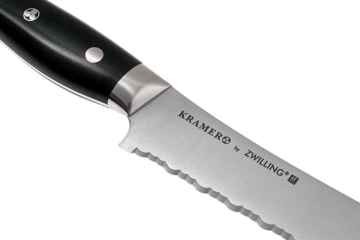 Kramer By Zwilling Meiji Coltello Multiuso 12,7 Cm - Lama Damasco In Acciaio FC61, Manico In Legno Pakkawood, Fatto A Mano In Giappone
