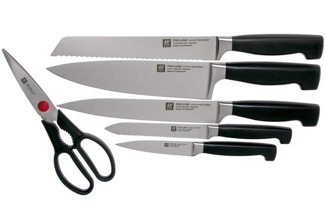 Zwilling J.A. Henckels Four Star 7-Piece Self-Sharpening Knife Block Set