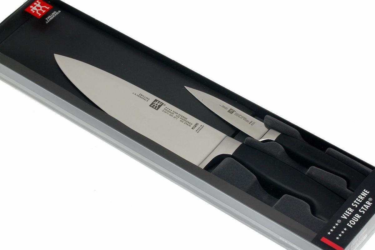 Zwilling Cuchillo pelador Four Stars Plata/Negro