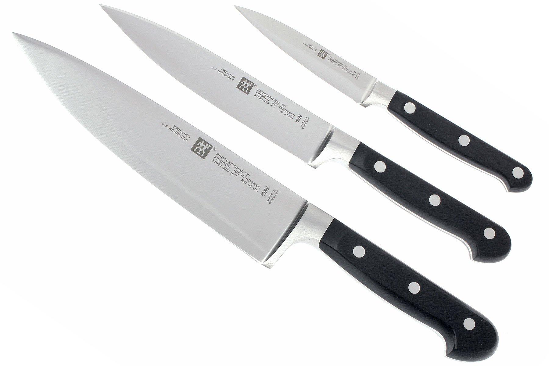 Zwilling J.A. Henckels Professional S 35602-000 set di coltelli, 3-pezzi