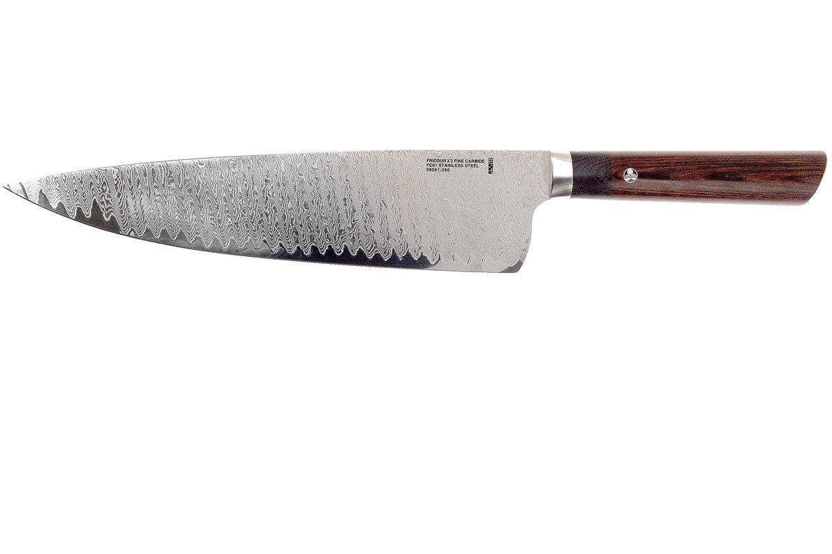 ZWILLING Meiji Brotmesser 25,4 Cm - Von Bob Kramer, FC61 Stahl, Damastmuster, Pakkawood Griff