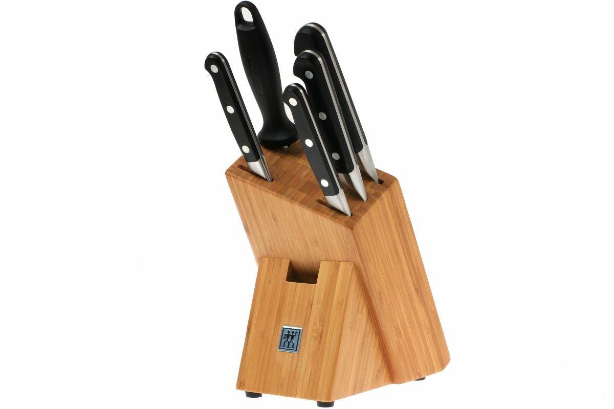 Zwilling Pro, 5 piece knife block set, 38436-000 | Advantageously