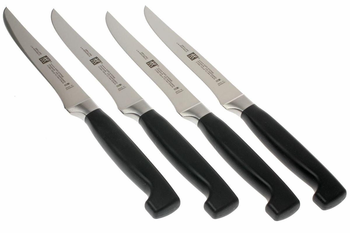 ZWILLING JA Henckels Four Star - Juego de cuchillos para carne (4 piezas)