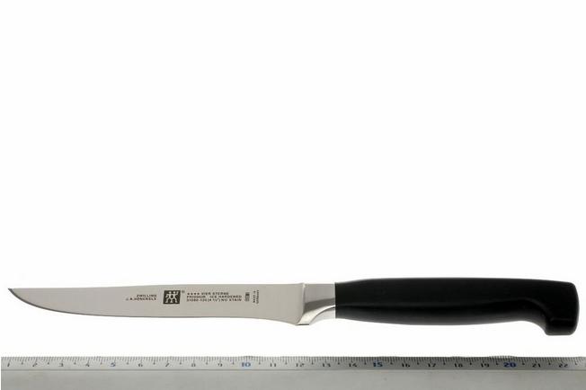 ZWILLING J.A. Henckels Zwilling Twin Four Star 4-piece Stainless Steel  Serrated Steak Knife Set & Reviews