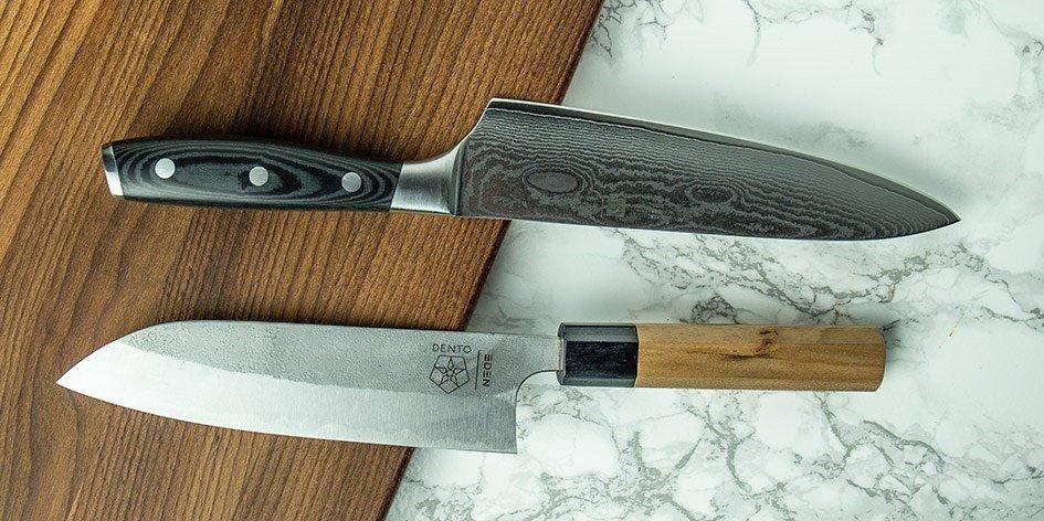 Cuchillo de chef vs santoku: ¿cuáles son las diferencias?