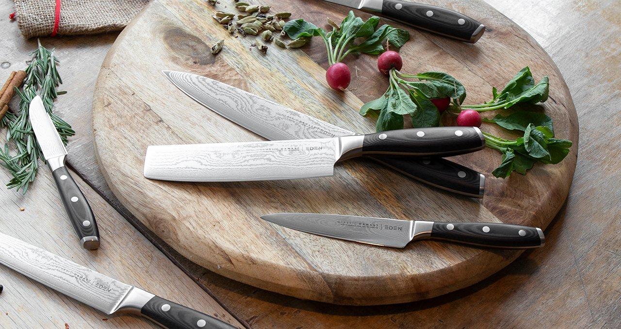 Eden Classic Damast Kitchen Knives: Exclusive Quality At Knivesandtools