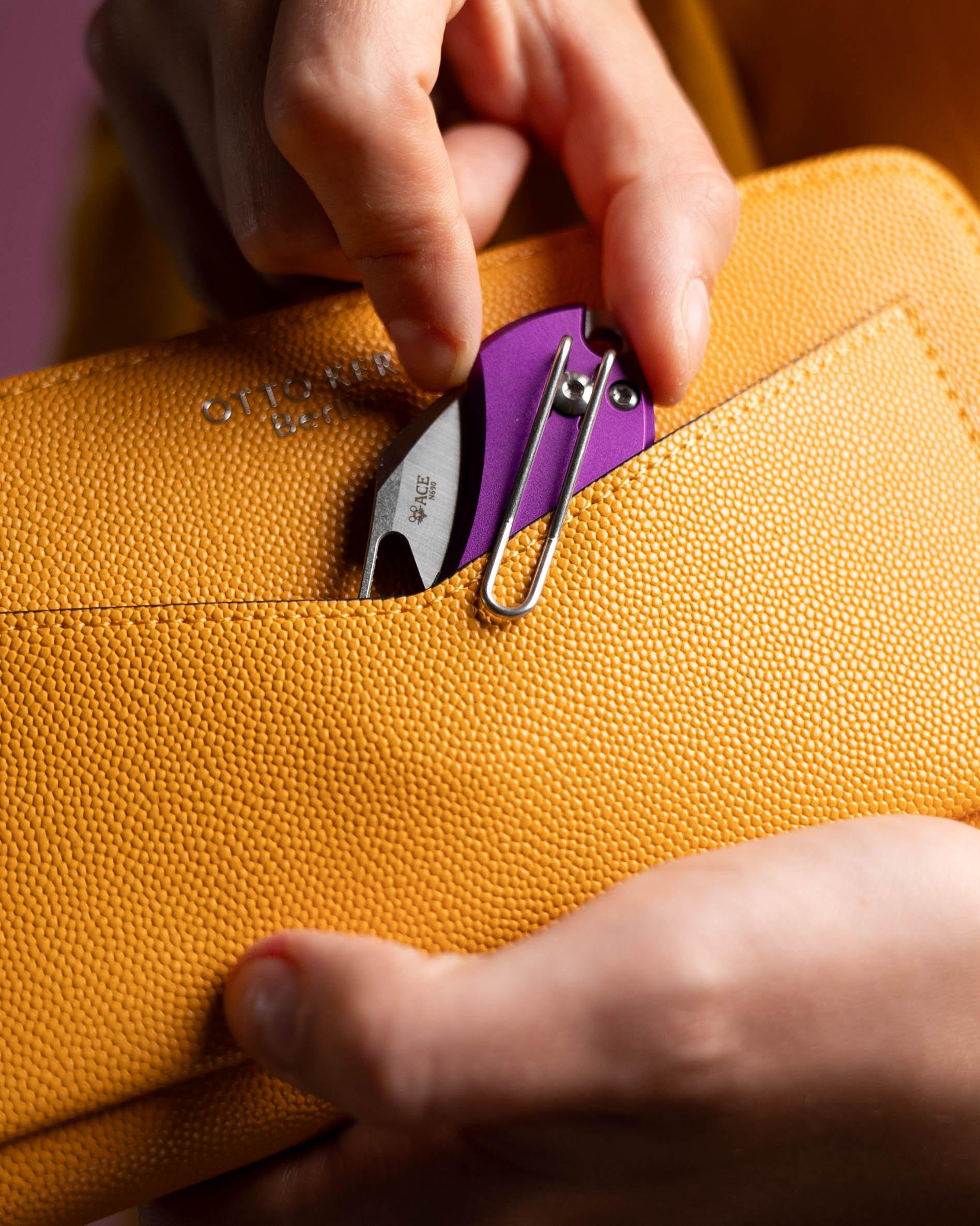 GiantMouse ACE Nibbler Paars Aluminum, N690 Taschenmesser, Ansø und