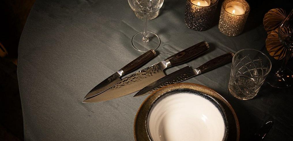 Yaxell Ran 36057, set de couteaux 2 pièces, couteau santoku 16,5 cm et  aiguiseur à couteaux