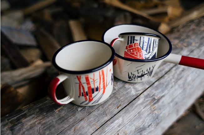 Enamel Camouflage Mug Set