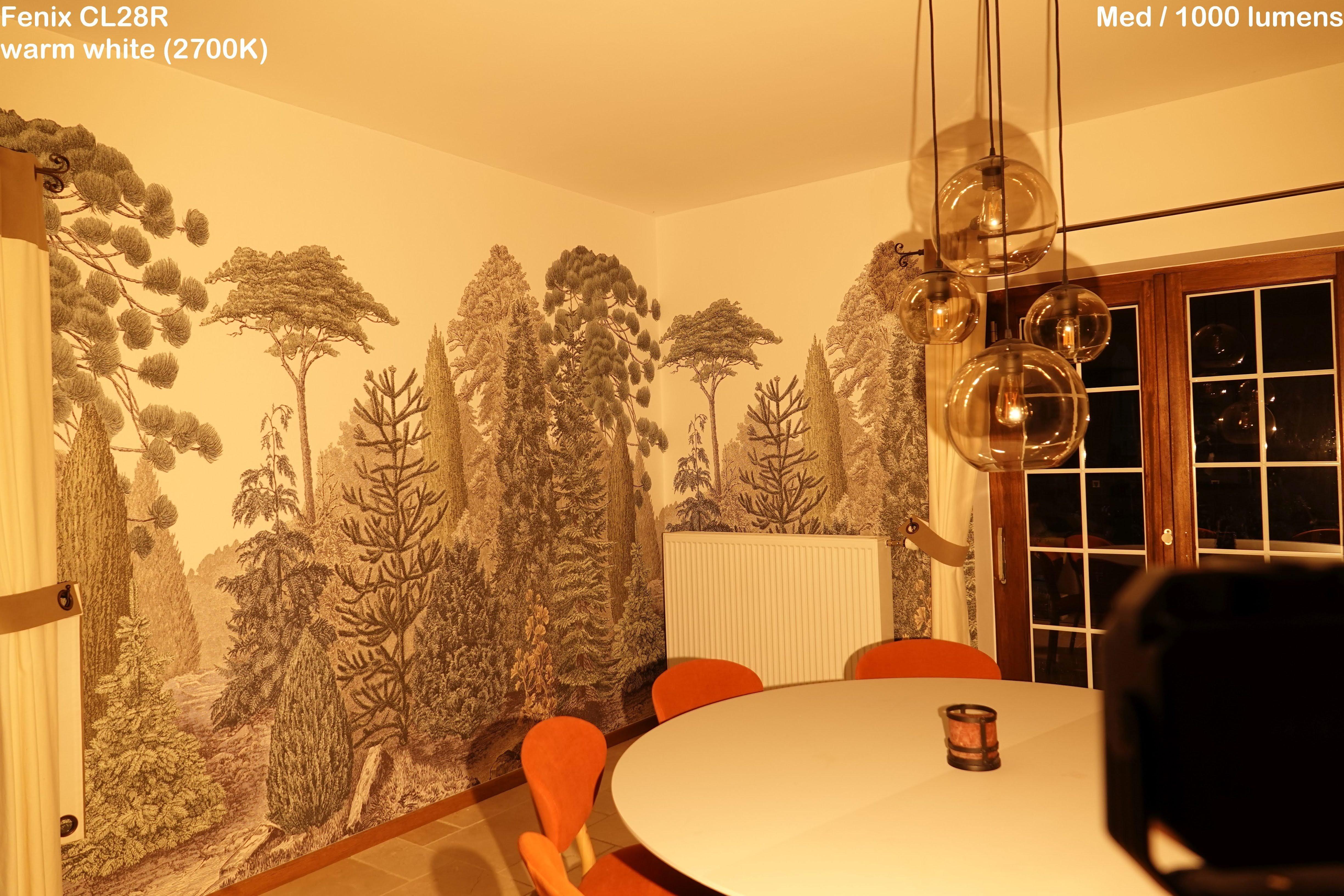 Fenix CL28R warm white light
