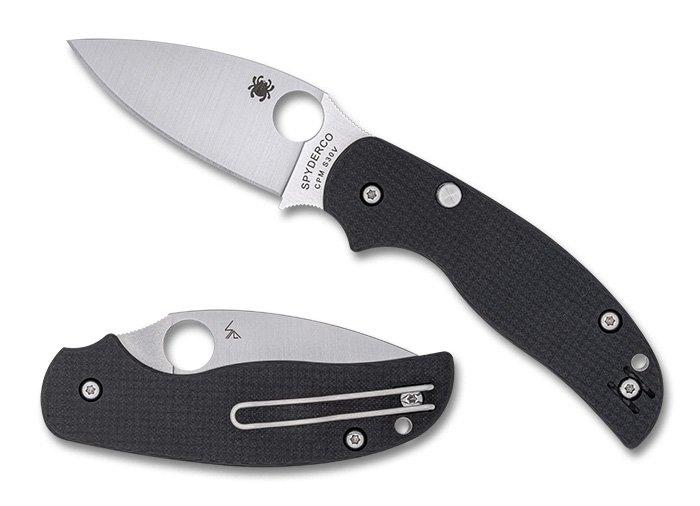 spyderco-sage-6-button-release-compression-lock-c123cfbcl-kevin-smock-design